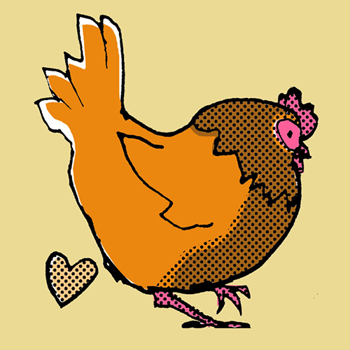 Love Hen illustration.