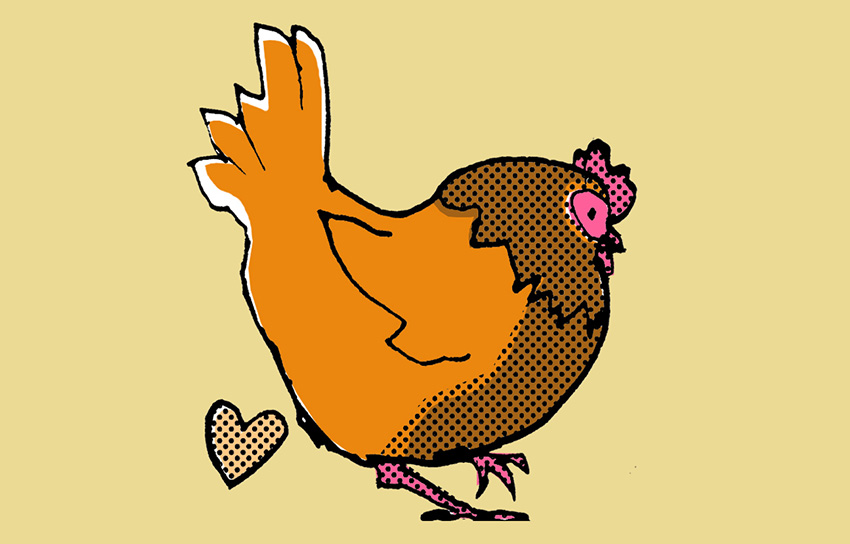 Love Hen illustration.